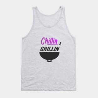 Chillin' and Grillin' Design Tank Top